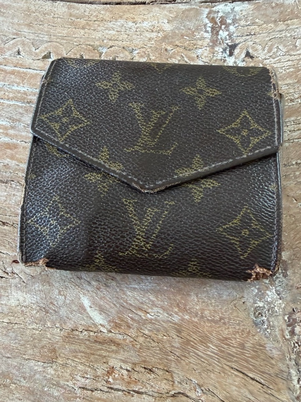 Louis Vuitton Monogram Canvas Fold Wallet - Perfect for a craft project.